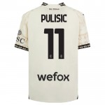 Günstige Fußballtrikots AC Mailand Christian Pulisic 11 Fourth trikot 2023-24 Weiße Kurzarm